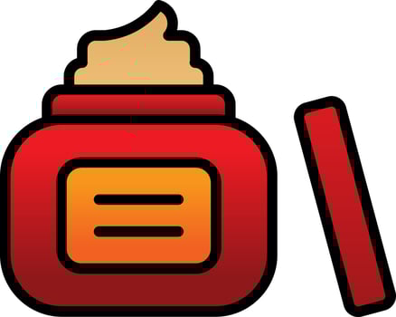 Night Cream Vector Icon Design