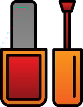 Nail Polish Vector Icon Design