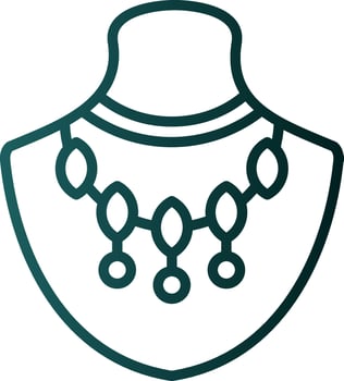 Necklace Vector Icon Design
