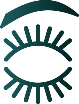 Eyelash Vector Icon Design