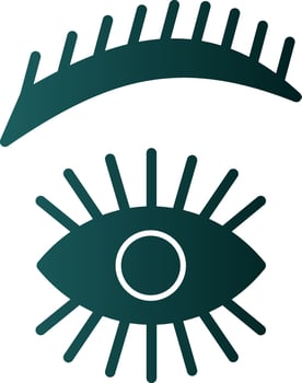 Eyebrow Vector Icon Design