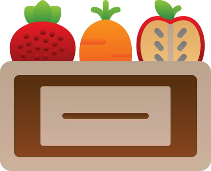 Healthy Food Vector Icon Design