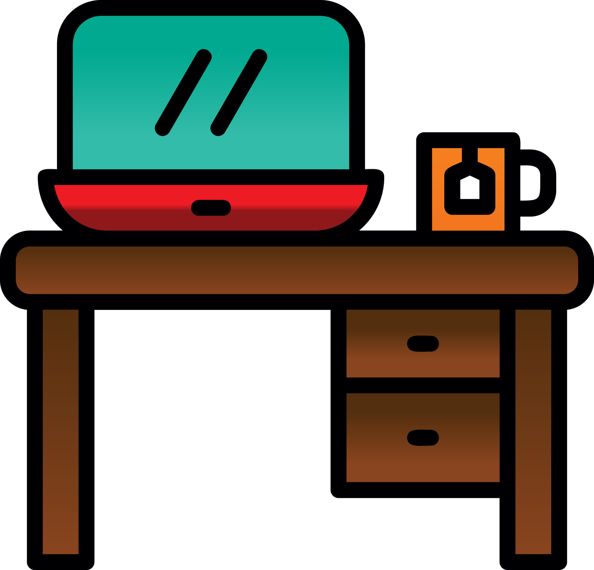 Workplace Vector Icon Design