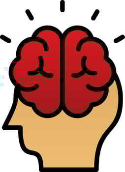 Mental Control Vector Icon Design
