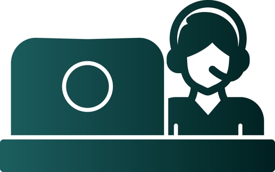Online Service Vector Icon Design