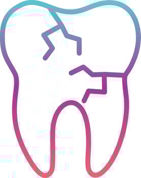 Demage Tooth Vector Icon