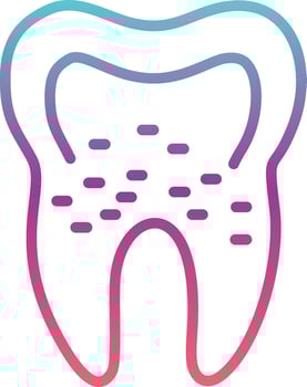 Infected Tooth Vector Icon