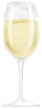 Watercolor Wine and Cheese Clipart, PNG