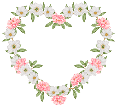 Valentine's Flower watercolor clipart png