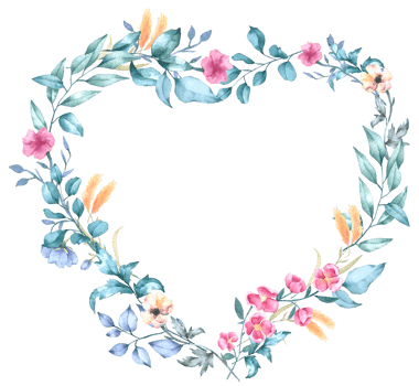 Valentine's Flower watercolor clipart png