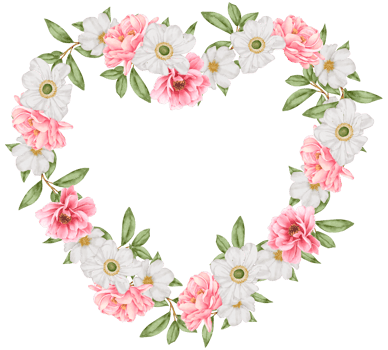 Valentine's Flower watercolor clipart png