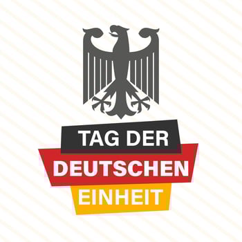 Tag der Deutschen Einheit. Translation Germany Unity Day greeting. Background, poster, card, banner vector illustration