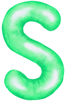 Watercolor Green Foil Balloon element hand painted png
