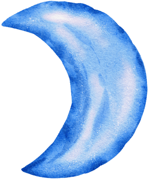 Watercolor Blue Foil Balloon element hand painted png