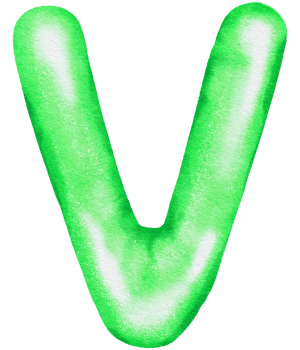 Watercolor Green Foil Balloon element hand painted png