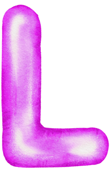 Watercolor Violet Foil Balloon element hand painted png