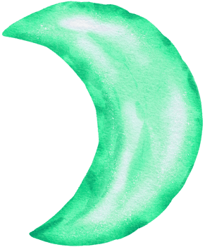 Watercolor Green Foil Balloon element hand painted png