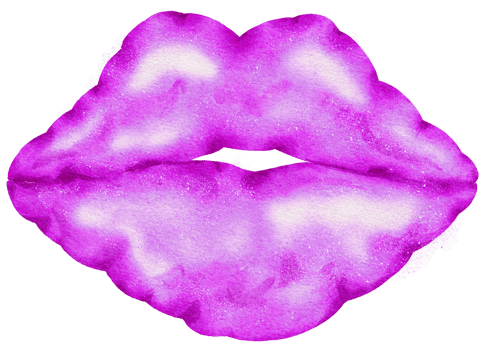 Watercolor Violet Foil Balloon element hand painted png