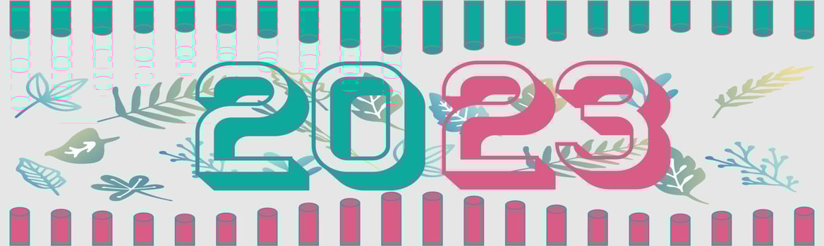 Happy new year banner 2023 vector