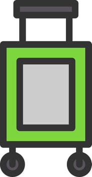Luggage Vector Icon Design
