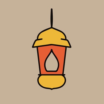 Ramadan Kareem Border, Islamic Art Style Background. Ramadan Mubarak symbol, Golden Hanging Lantern, arabic lamp, vector art and illustration
