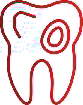Caries Vector Icon