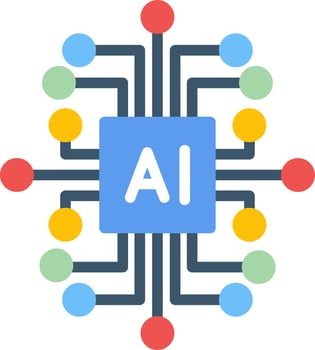 Artificial Intelligence Vector Icon Design