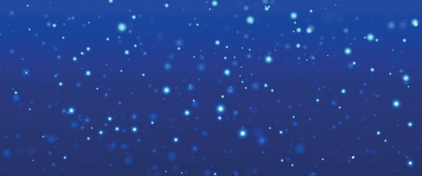 Colorful background blurry snow. Bokeh background with snowflake. Winter glittering snowflakes swirl bokeh background, backdrop with sparkling blue stars. Snowflake winter season. vector