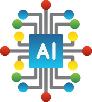 Artificial Intelligence Vector Icon Design