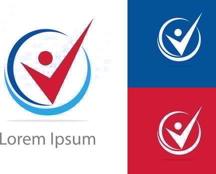 Job search icon, Choose people for hire symbol. Job or employee logo, Recruitment agency vector illustration.