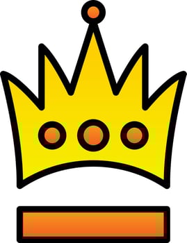 Crown Vector Icon Design