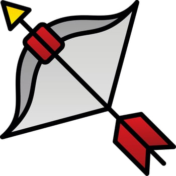 Bow Arrow Vector Icon Design