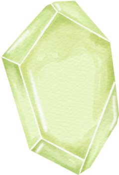 watercolor crystal green png