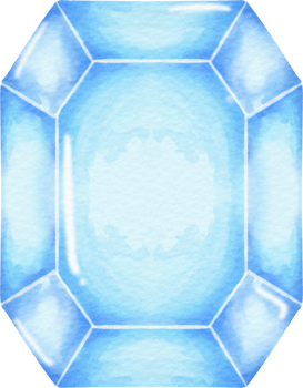watercolor blue crystal png