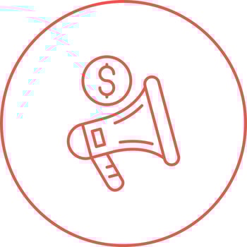 Sponsorship Vector Icon