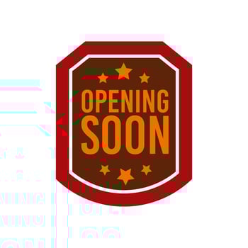 Opening soon lettering vector design