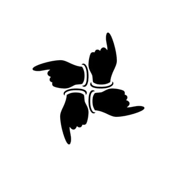 Pointing hand icon design vector