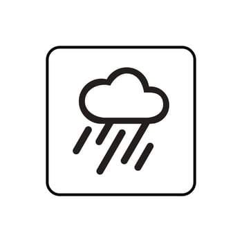 Rainy weather icon vector design