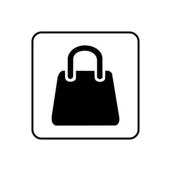 Grocery bag icon vector design