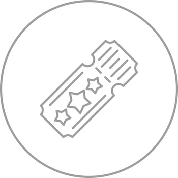 Ticket Vector Icon