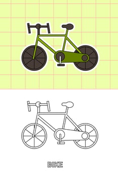 colouring page of all kind transportation vector