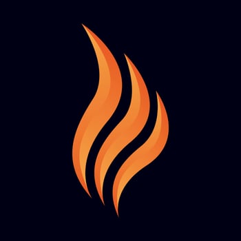 Orange Fire Logo vector