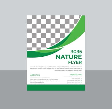 Protect the World Nature Flyer template vector