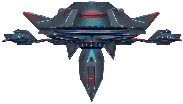 Spaceship alien galaxy fleet, png