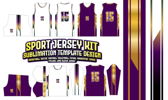 sport Jersey Apparel Sport Wear Sublimation pattern Design 280 for Soccer Football E-sport Basketball volleyball Badminton Futsal t-shirt vector