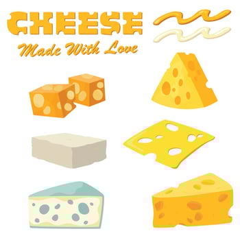 Cheese a nice background poster vector
