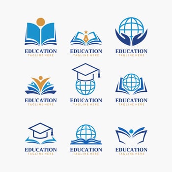 Education Logo Template Collection vector