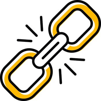 Link Creative Icon Design vector