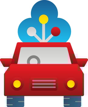 Driving Data Vector Icon Design