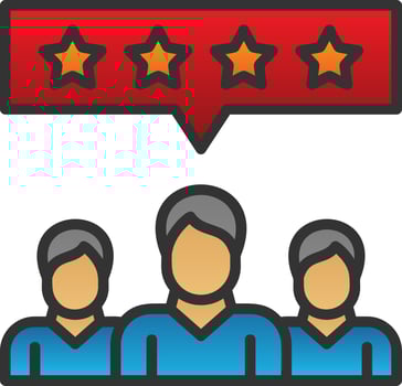 Customer Reviews Vector Icon Design